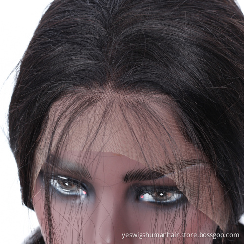 Unprocessed Vietnamese Human Hair Swiss Lace Front Wigs Vendor Wholesale Pre Plucked Natural Hairline Body Wave Frontal Lace Wig